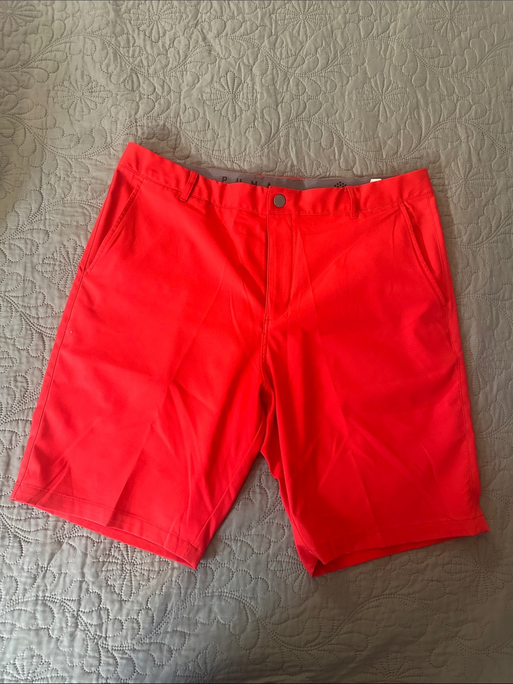 Men's Puma Red Athletic Shorts